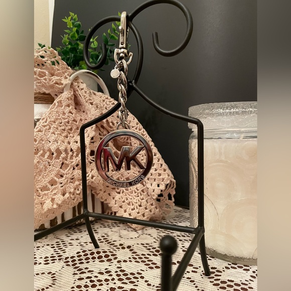 Michael Kors Accessories - Michael Kors Silver Logo Keychain